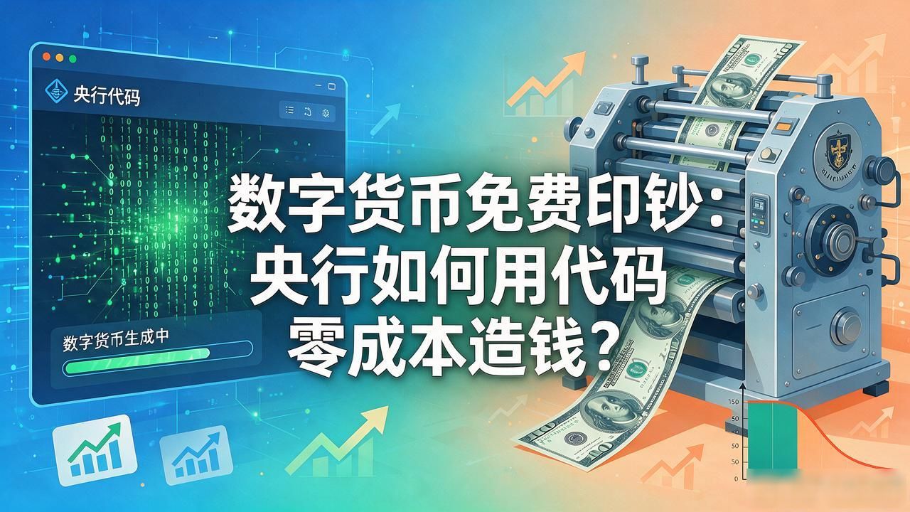 数字货币免费印钞 CBDC 通胀风险_数字货币免费印钞