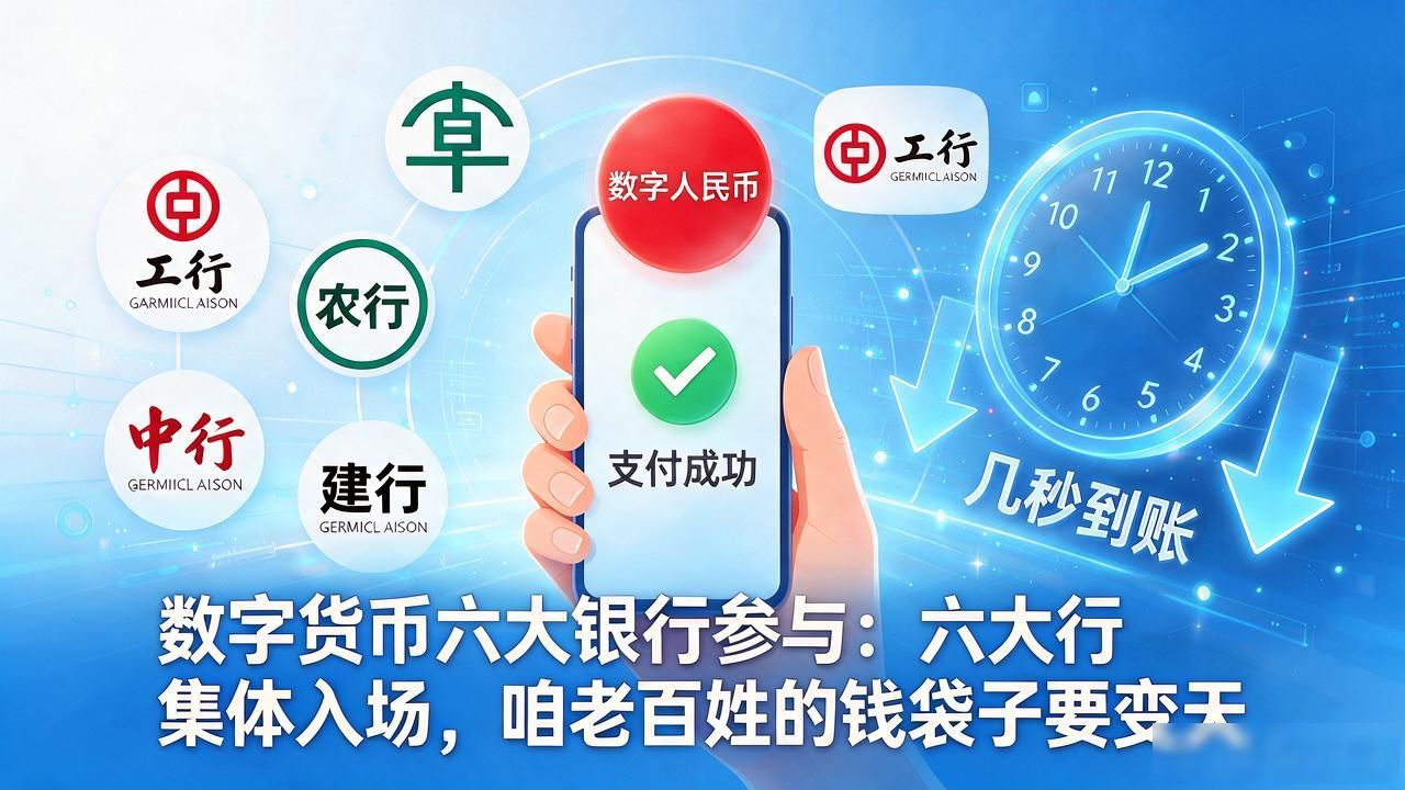 数字人民币 六大行接入 数字钱包使用体验_数字货币六大银行参与
