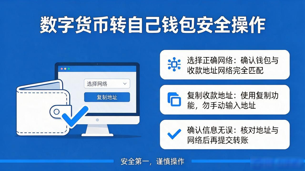 新手数字货币转自托管钱包方法_数字货币转账网络选择注意事项_数字货币转自己钱包