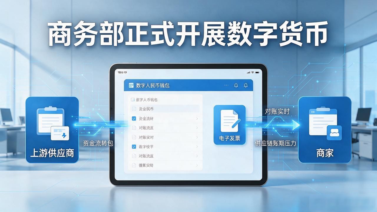 电子发票供应链金融_数字货币跨境结算_商务部开展数字货币