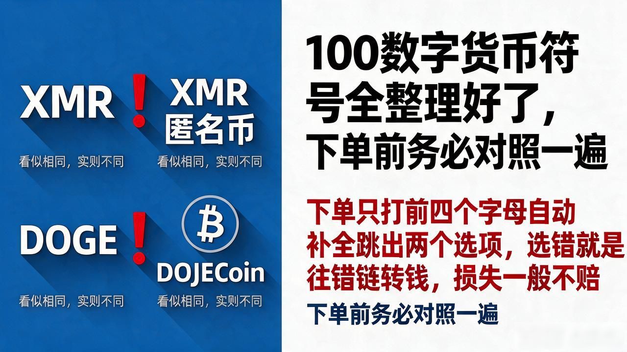 数字货币交易符号混淆风险_100数字货币符号_主流币种代码缩写含义