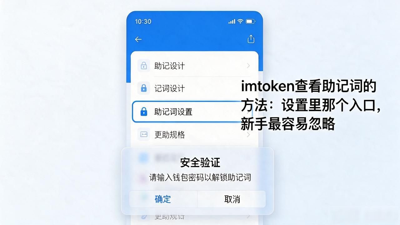 imtoken助记词查看路径_imtoken钱包恢复密码备份方法_imtoken如何查看助记词