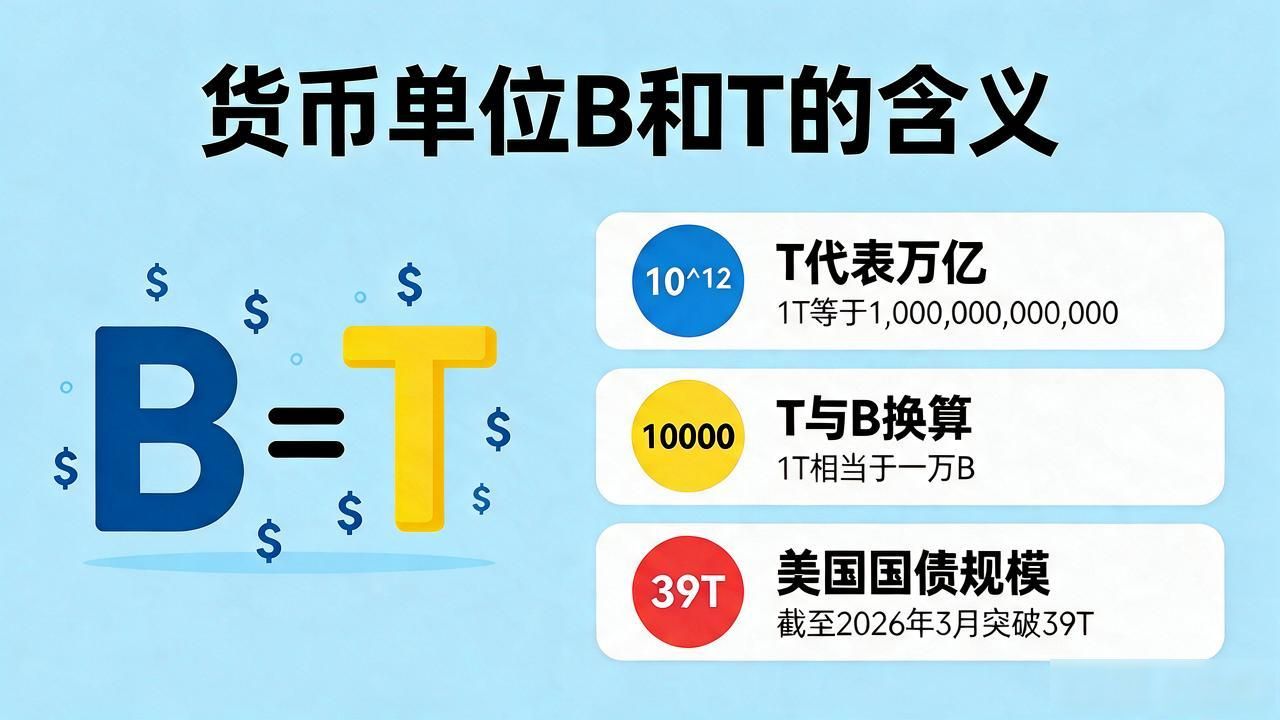 B和T的含义_货币量级缩写_货币数字后的B和T是什么意思