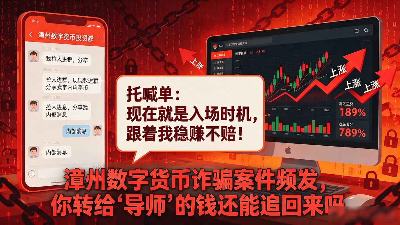 漳州数字货币诈骗案件_漳州社区反诈宣传 数字货币投资骗局 漳州老人防骗指南