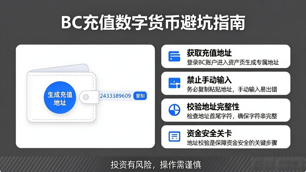 bc充值的数字货币_BC平台数字货币充值安全指南_BC平台充值币种网络选择